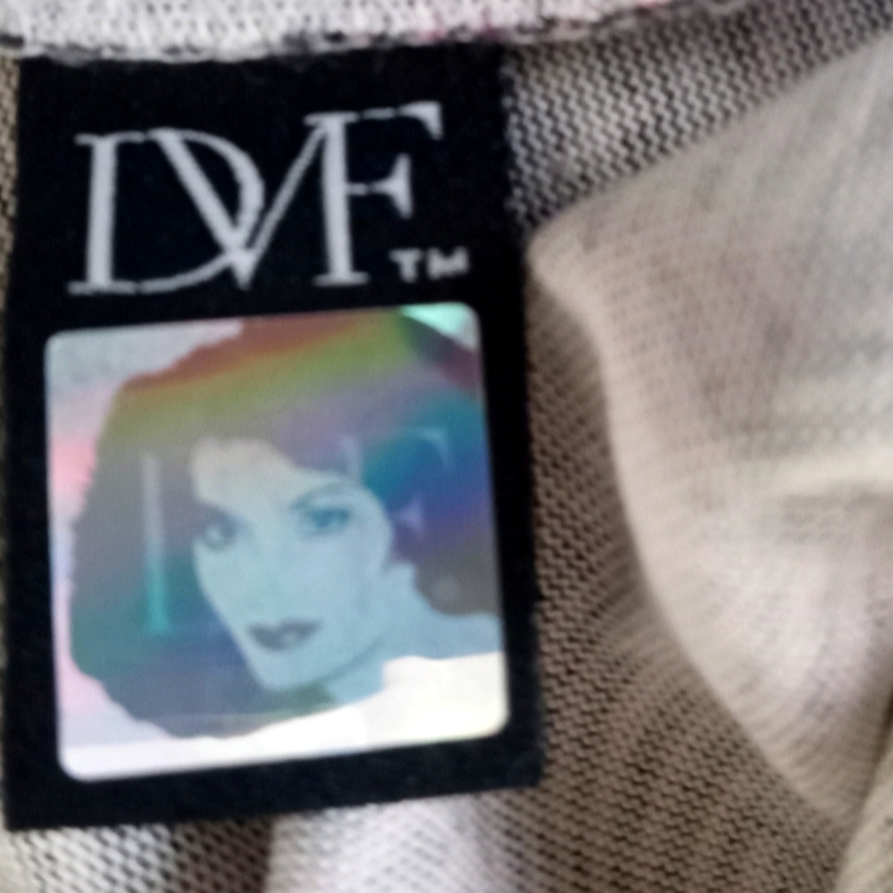 *🌟Diane Von Furstenberg 100% Silk Burgundy/Gray Iconic Wrap Kye Dress- Vintage - Picture 9 of 16